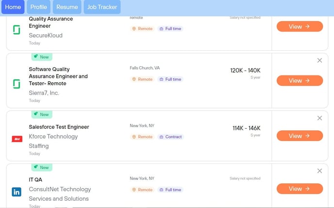 Matched List - How it looks